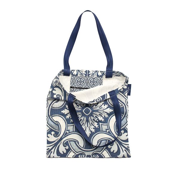 Alternative view of Cotton Shopper Bag Blue AZULEJO