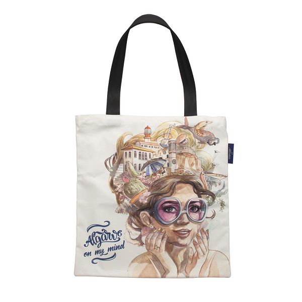 Cotton Shopper Bag ALGARVE - Black