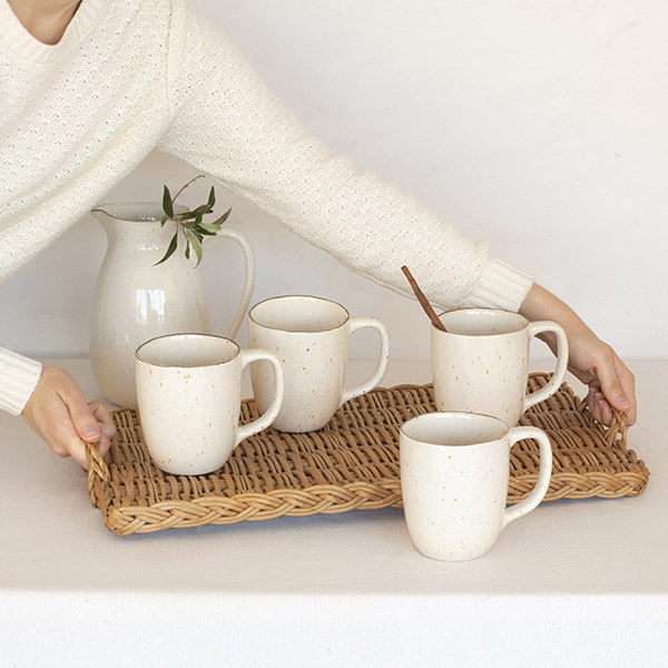 Coffee Mug  BREEZY - Set of 6 - Cream