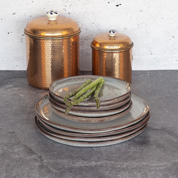 Salad Plate BREEZY - Set of 6 - Cinza