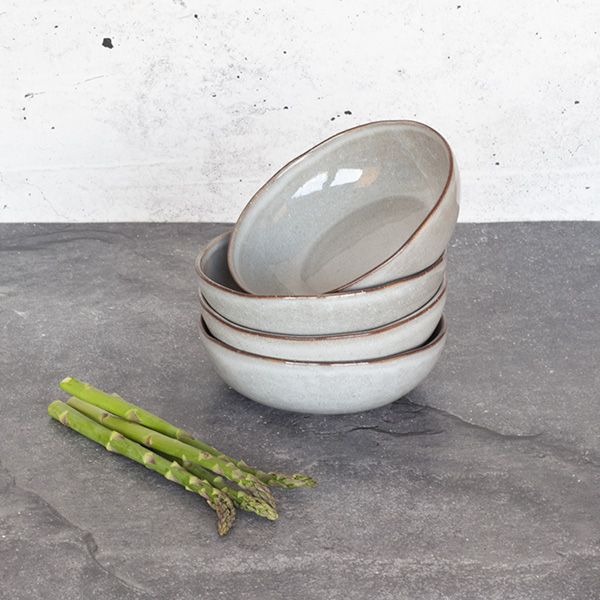 Tigela 16 cm 6 peças cinza breezy