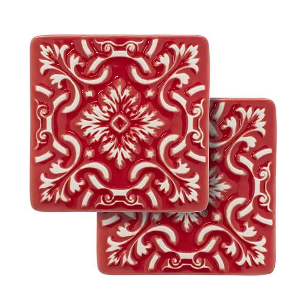 Coasters AZULEJO - Set of 6 - Red
