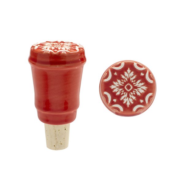 Wine Stopper AZULEJO - Red