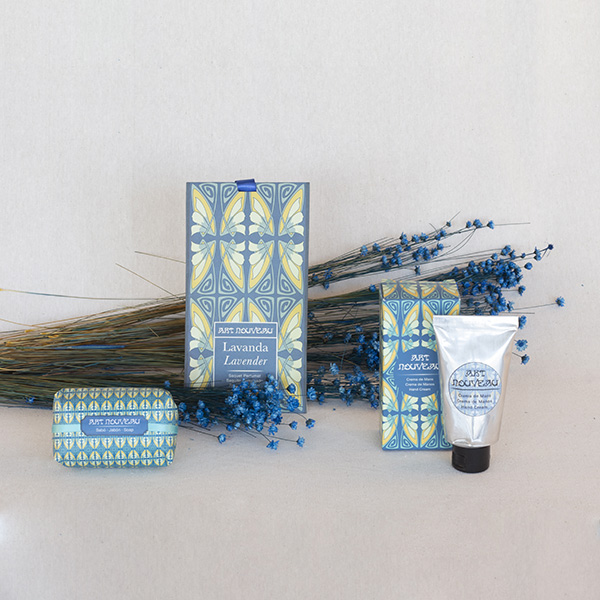 Jabón Lavanda ART-NOUVEAU Azul 3 Jabón lavanda art-nouveau azul - imagen 3