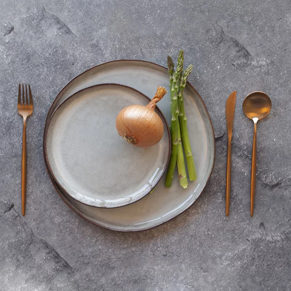 serviço de mesa 16 peças cinza Breezy