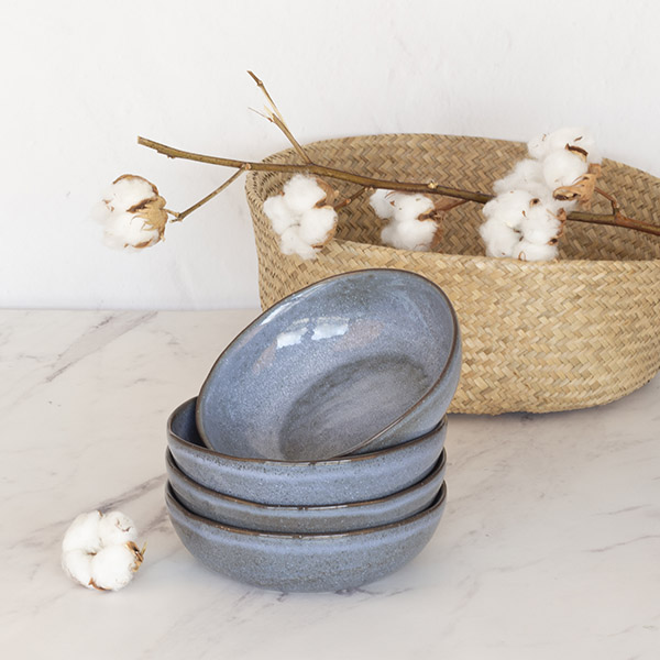 Low Bowl Ø18cm - Set of 6 BREEZY - Azul