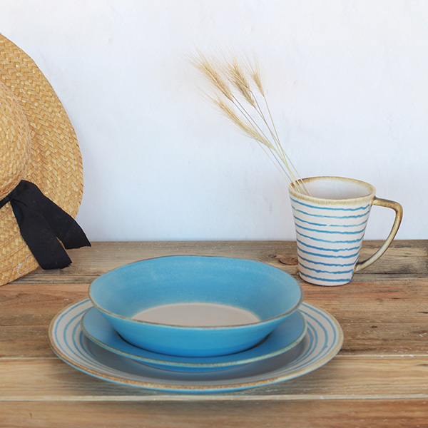 Pasta Plate COMPORTA - Set of 6 - Azul