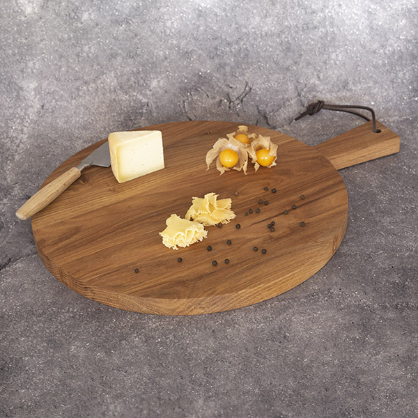 Oak Wood Ø34cm Cutting Board BOSCO 4 Oak wood ø34cm cutting board bosco - image 4
