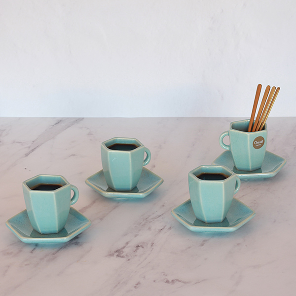 GAUDI Espressotasse und Untertasse - 4er-Set 7 Gaudi espressotasse und untertasse - 4er-set – bild 7