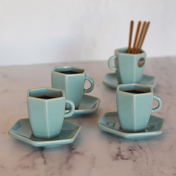 Alternative view of Espresso Coffee Cup and Saucer GAUDI - Set of 4