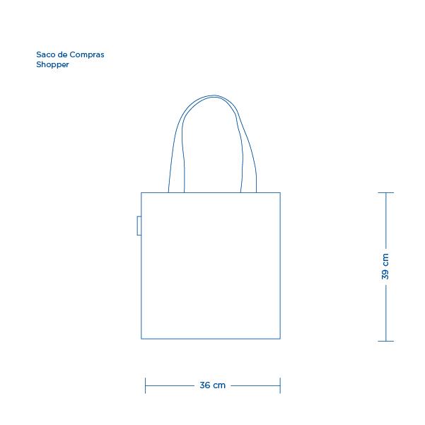 AZULEJO Cotton Shopper Bag Blue | Companhia Atlântica