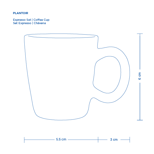 Chávena de Café Expresso e Pires PLANTOIR 10 Chávena de café expresso e pires plantoir - image 10