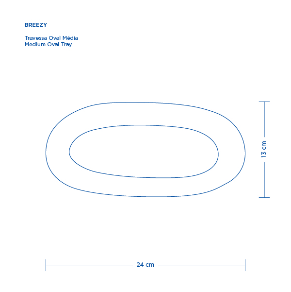 Travessa Oval 24cm BREEZY 23 Travessa oval 24cm breezy - image 23