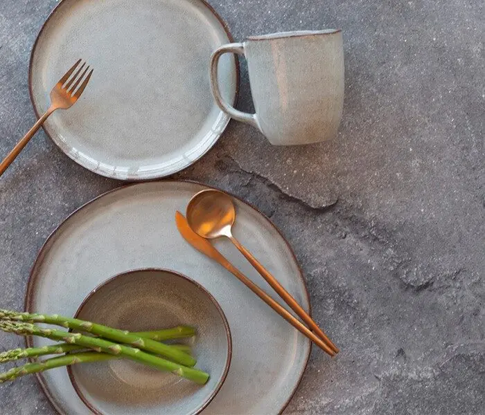 Dinnerware Set BREEZY - 32 pieces - Cinza