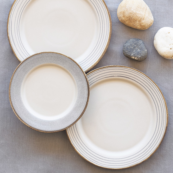 Serviço de Mesa COMPORTA - Personalizável 11 Serviço de mesa cinzento 24 peças comporta