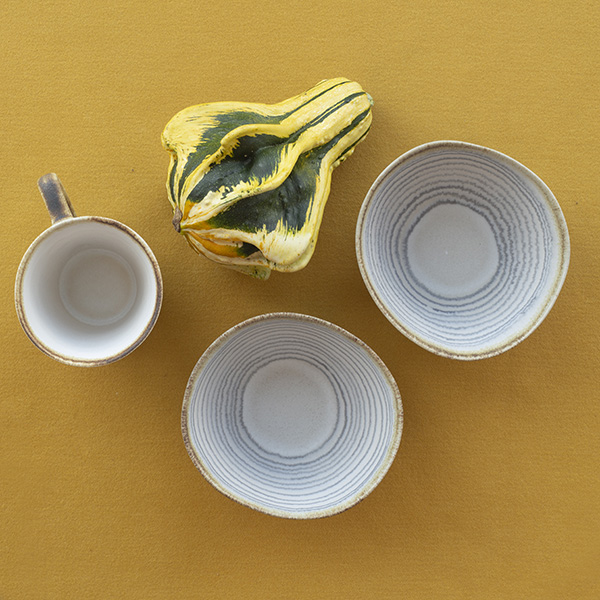 tigelas 6 peças cinzentas Comporta