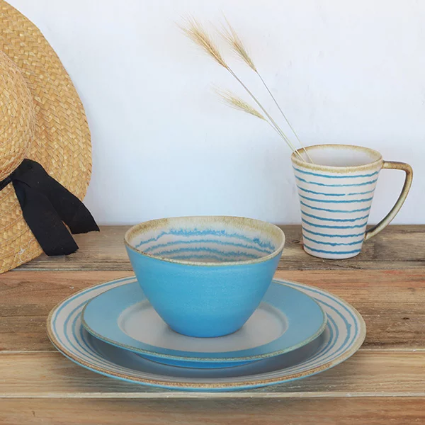 Dinnerware Set COMPORTA - 24 pieces - Azul