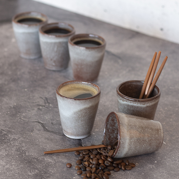 Espresso Coffee Cup BREEZY - Set of 6 - Cinza