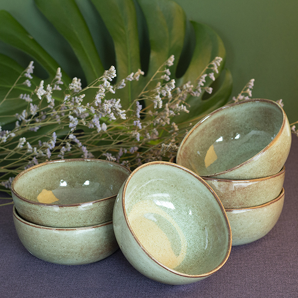 tigela 16 cm 6 peças verde Breezy