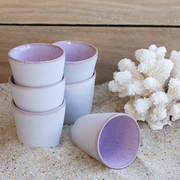 Espresso Coffee Cups MAR – Set of 6 - Pink