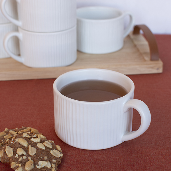 Alternative view of caneca café costa branco - conjunto de 6