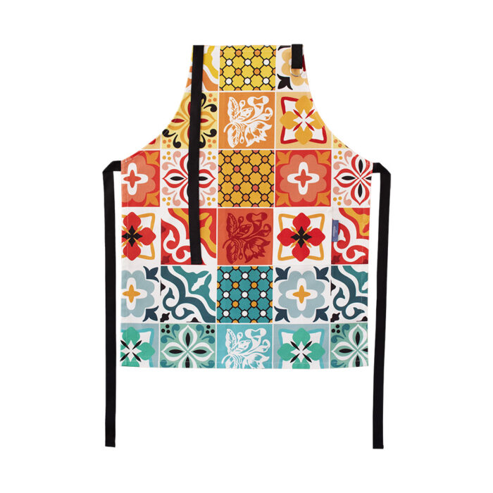 Alternative view of avental algodão azulejo