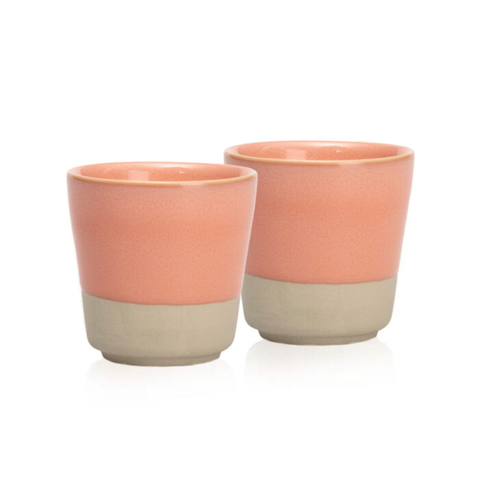 Espresso Coffee Cup MELIDES Sweet - Set of 2 - Salmon