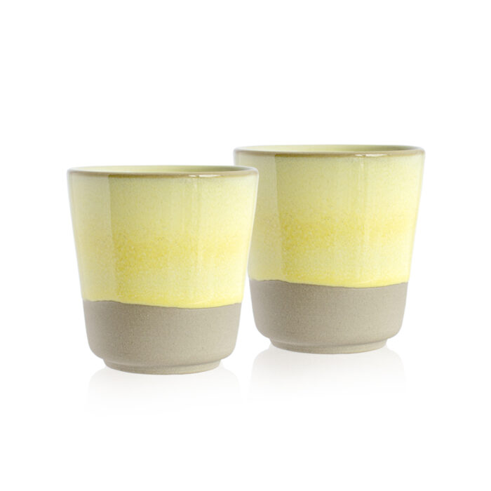 Espresso Coffee Cup MELIDES Sweet - Set of 2 - Yellow