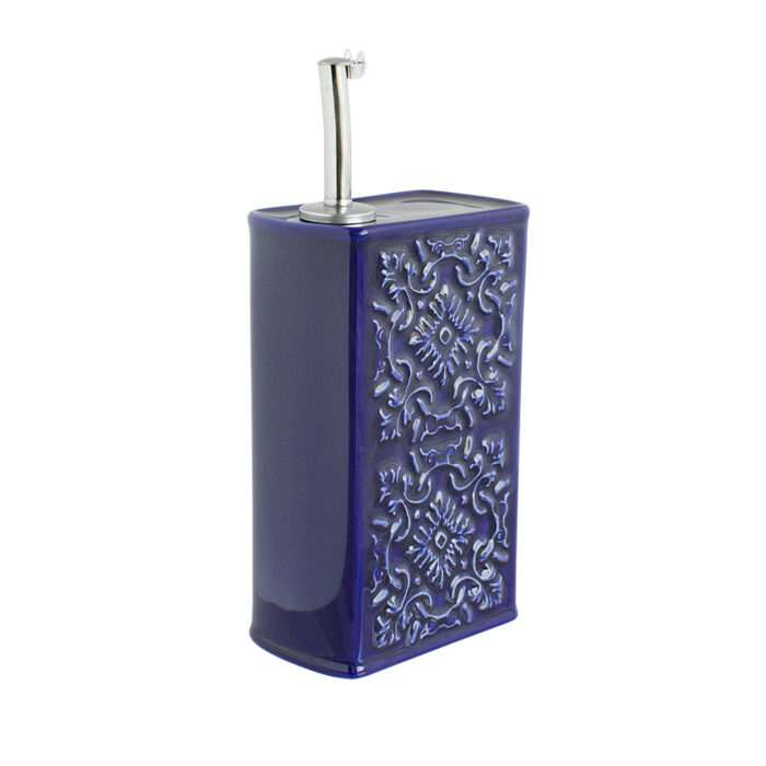 AZULEJO Olive Oil Dispenser – Modern Ceramic Olive Oil Dispenser - Azul