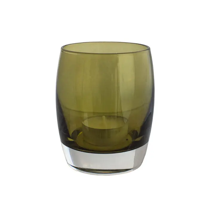 T-light Candle Holder ATLAS - Olive Green