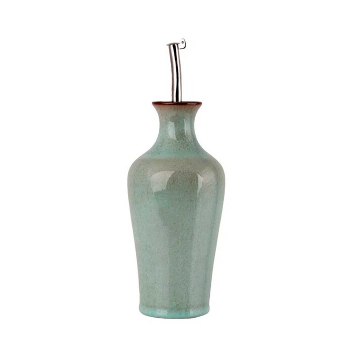 BREEZY Olive Oil Dispenser 400ml – Stylish Ceramic Olive Oil Dispenser - Verde