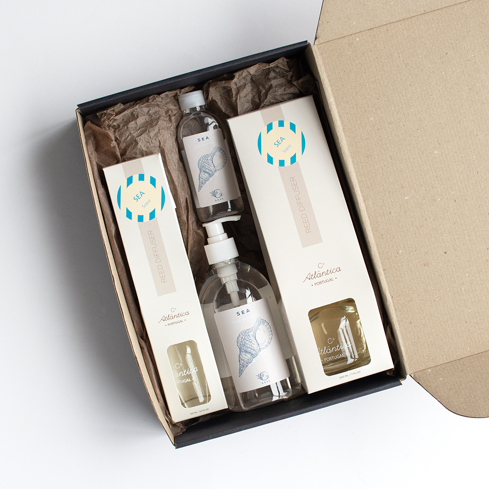 Pack Fresh - Ambientador 200ml + Ambientador 100ml + Alcohol Gel 500ml + Alcohol Gel 100ml - Oceano 2 Pack fresh - ambientador 200ml + ambientador 100ml + alcohol gel 500ml + alcohol gel 100ml - oceano - imagen 2