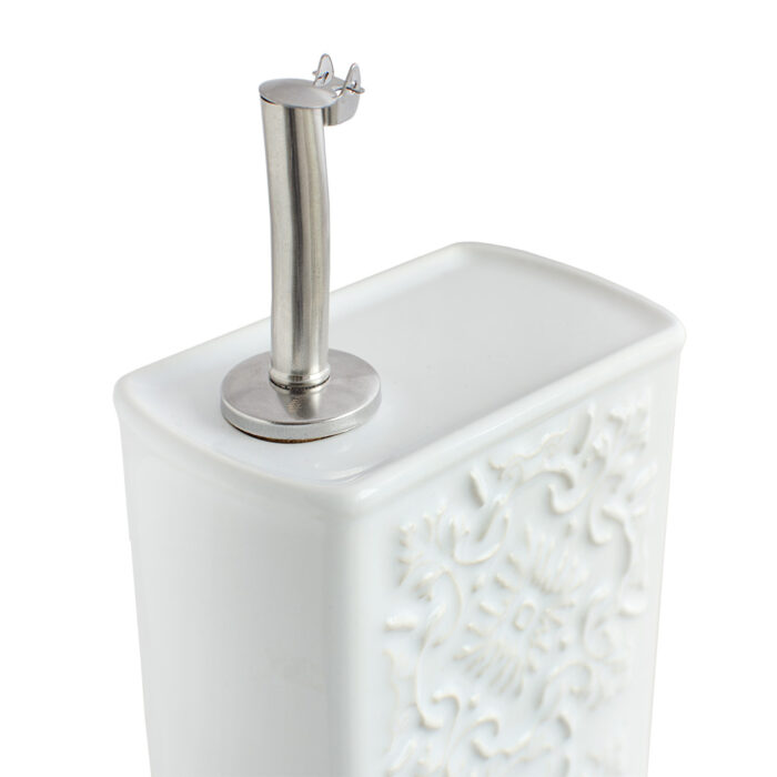 Garrafa de azeite branco frente 2