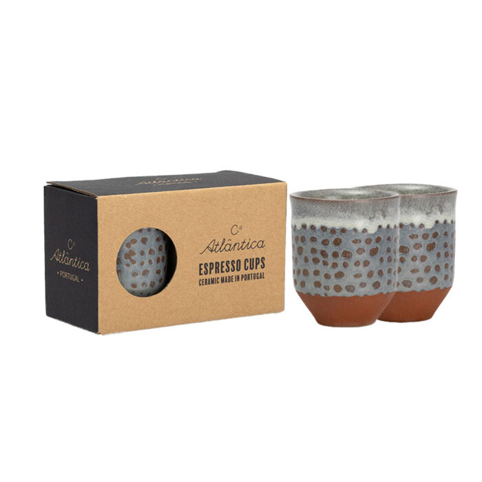 Espresso Coffee Cup AROMA - Set of 2 - Spot Grey