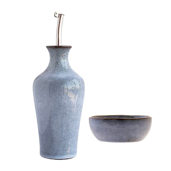 Galheteiro + Tigela de Azeite BREEZY - Azul