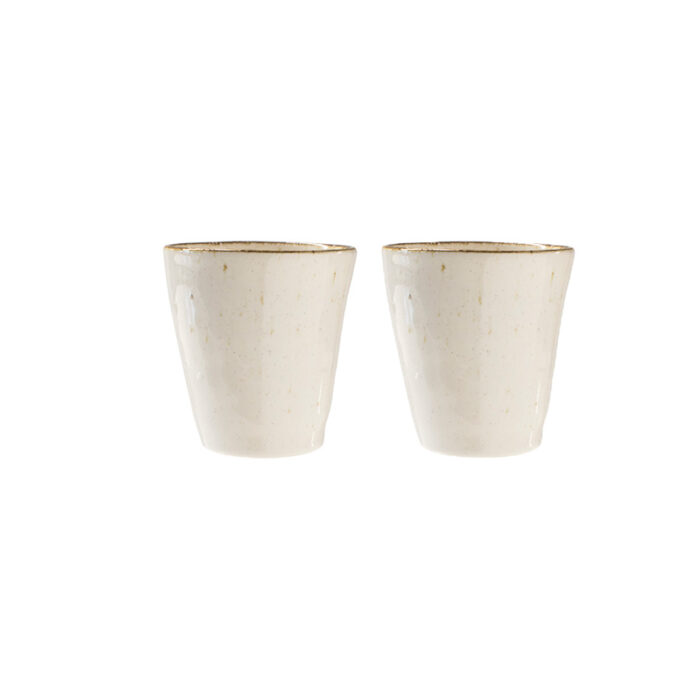 BREEZY Espresso Coffee Cup - Set of 2 - Cream