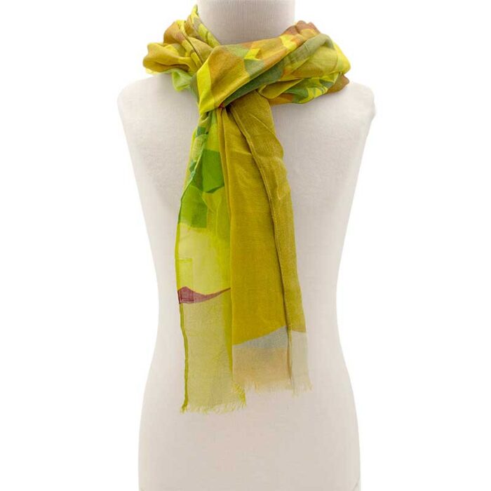 Alternative view of Pack Shopping Bag GRANADA Alicatos - Almond + Sunflower Scarf