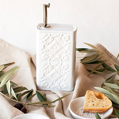 Galheteiro azulejo branco 1