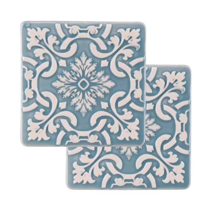 Coasters AZULEJO - Set of 6 - Zenith Blue