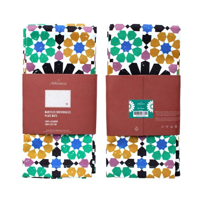 Alternative view of Placemat Cotton ALICATOS – Set of 2