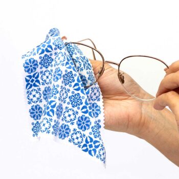 Chiffon en Microfibre Bleu AZULEJO