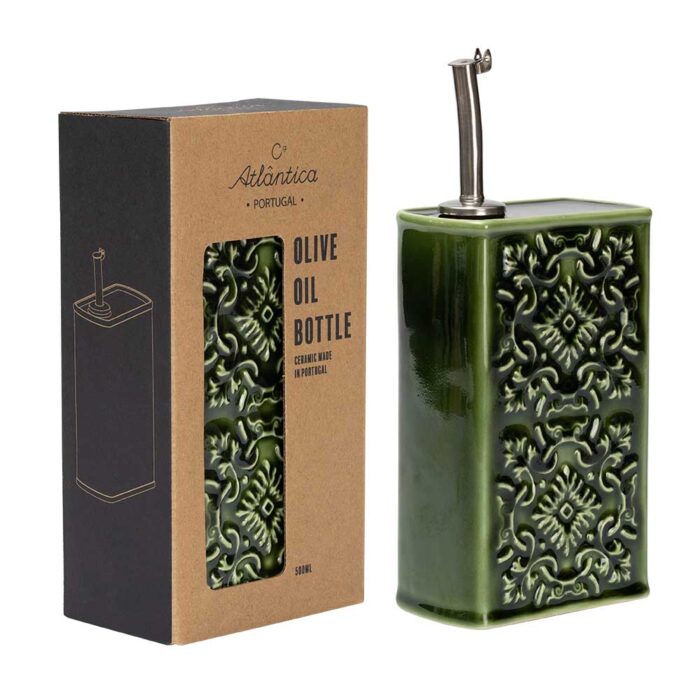Alternative view of AZULEJO Olive Oil Dispenser – Modern Ceramic Olive Oil Dispenser
