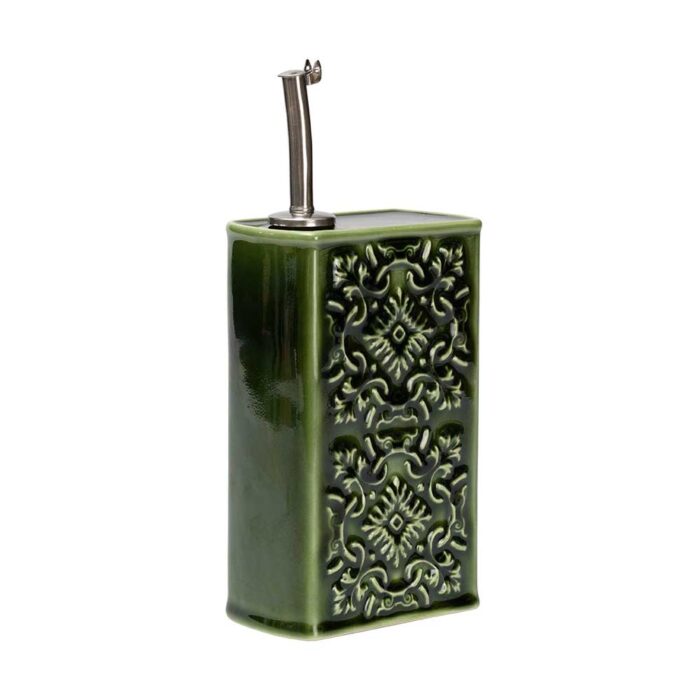 AZULEJO Olive Oil Dispenser – Modern Ceramic Olive Oil Dispenser - Verde