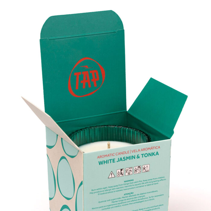 Duftkerze TAP Tonka & White Jasmine 15 140 180 caixa gift open