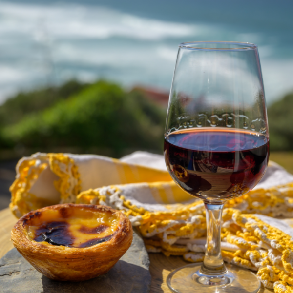 Copo vinho pastel nata