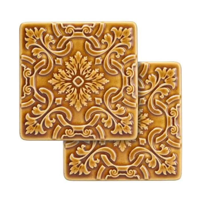 Coasters AZULEJO - Set of 2 - Ocre