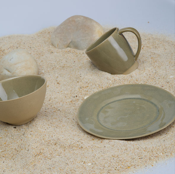 Dinnerware Set DUNA – 24 pieces - RETRO GREY