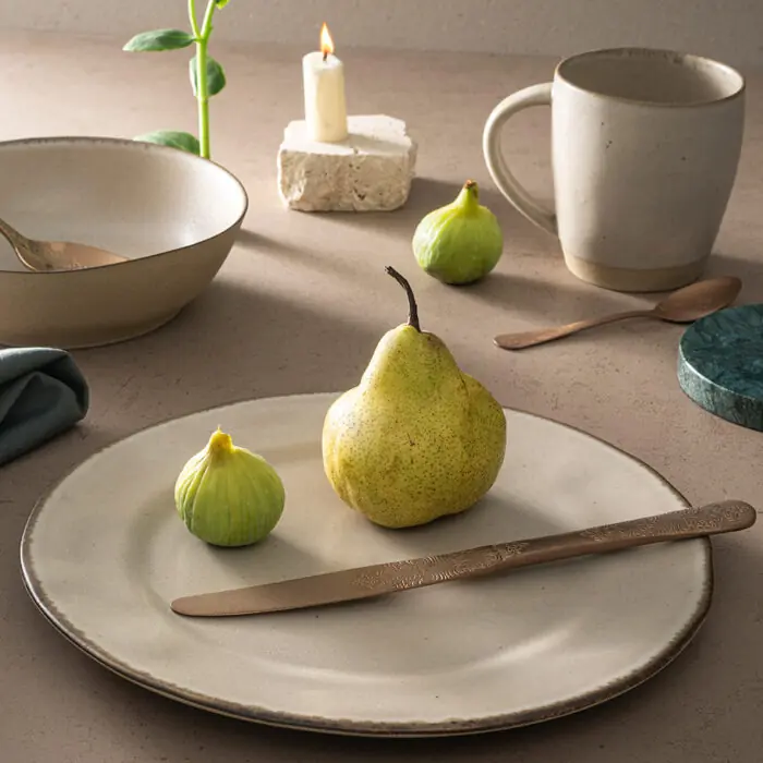 Dinnerware Set DUNA – 32 pieces - WARM GREY