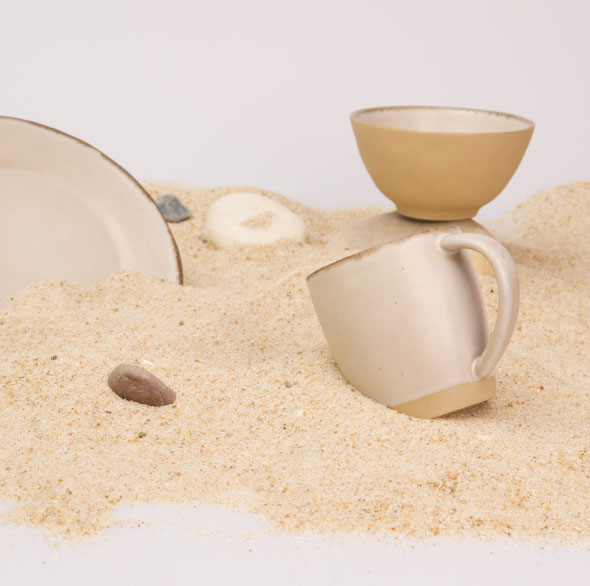 Dinnerware Set DUNA – 24 pieces - WARM GREY