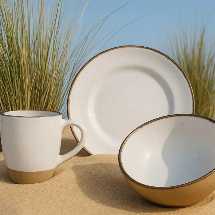 Dinnerware Set DUNA – 24 pieces - White